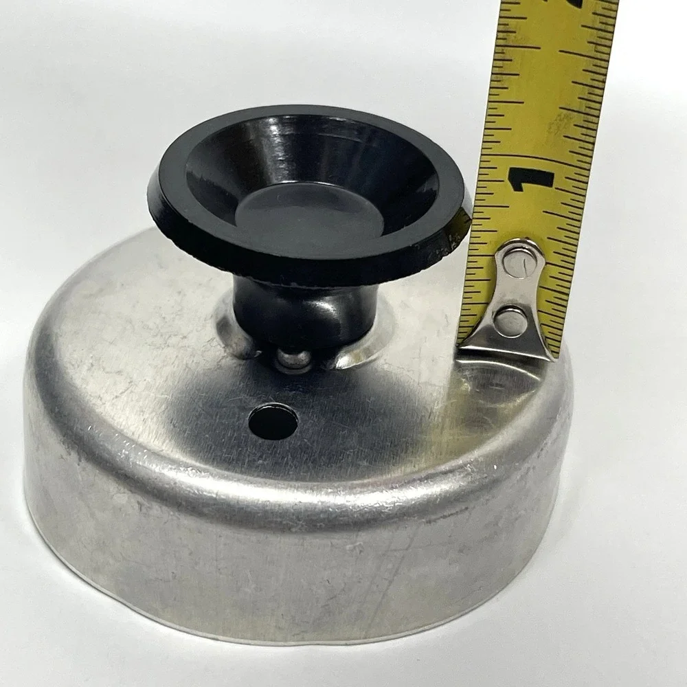 Vintage 1950s Aluminum Round Cookie Donut Biscuit Cutter Plastic Handle 2 3/4 in